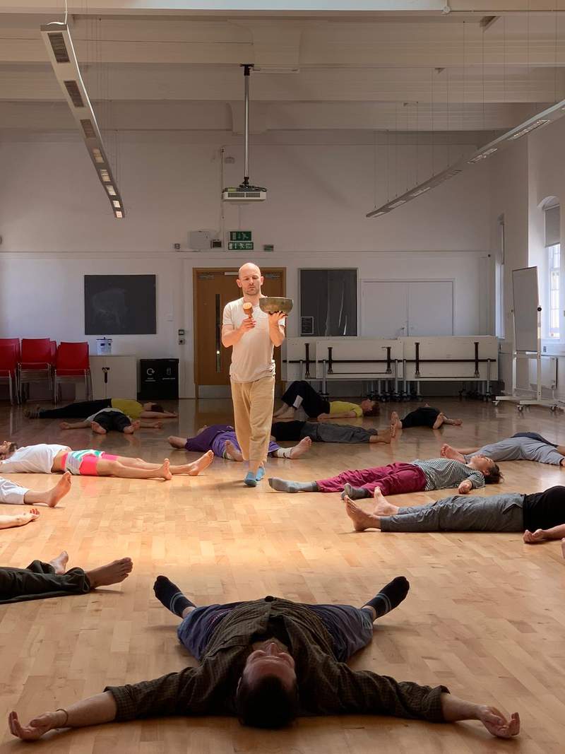 Justin beginning a CI class at Goldsmiths